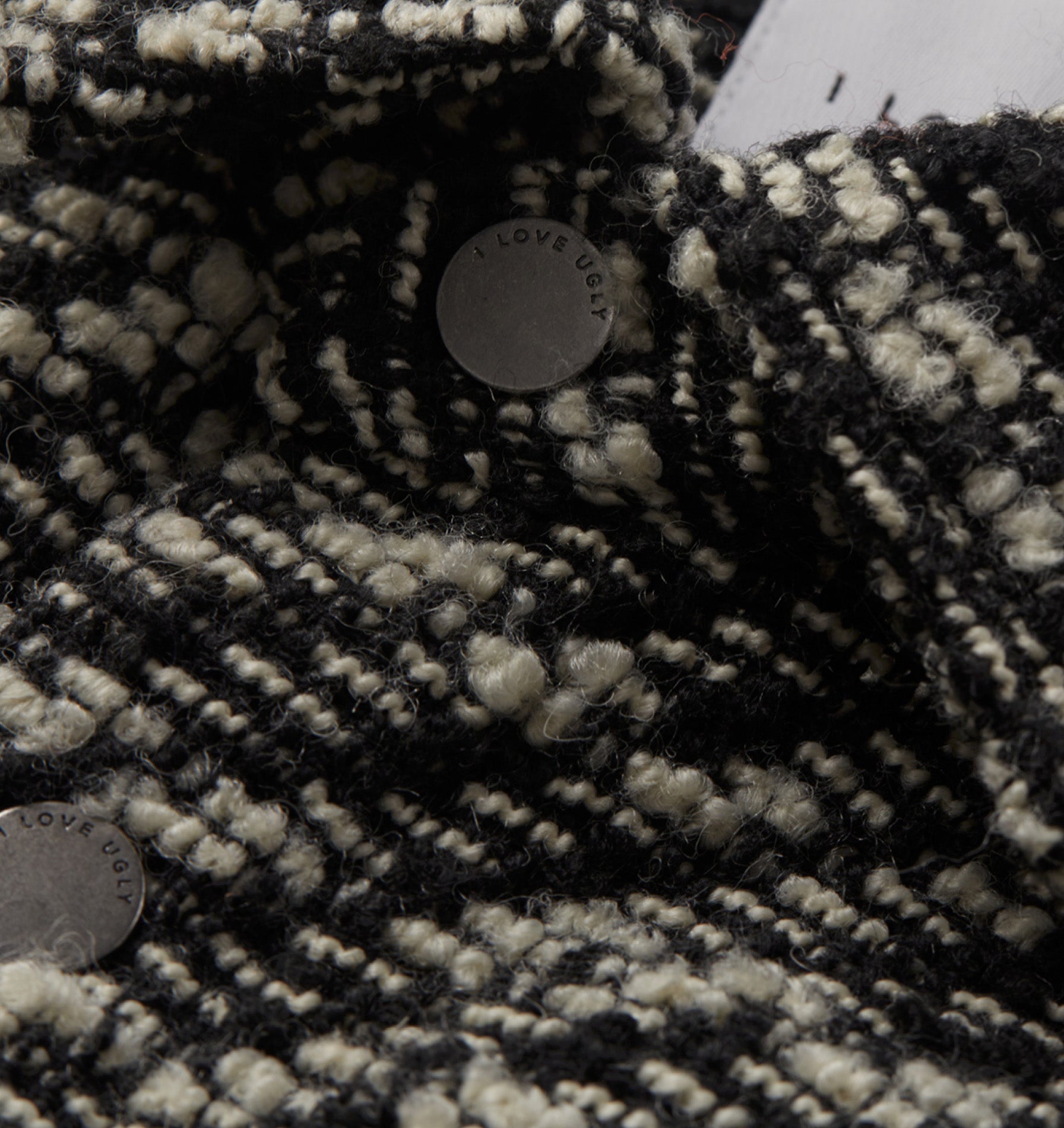 Boucle Overshirt - Black/White