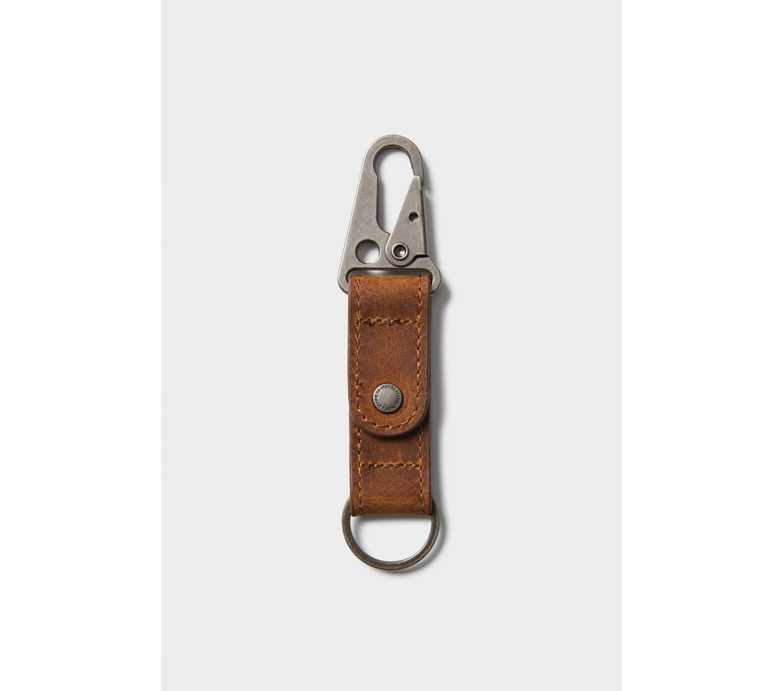 Leather Key Clip - Espresso