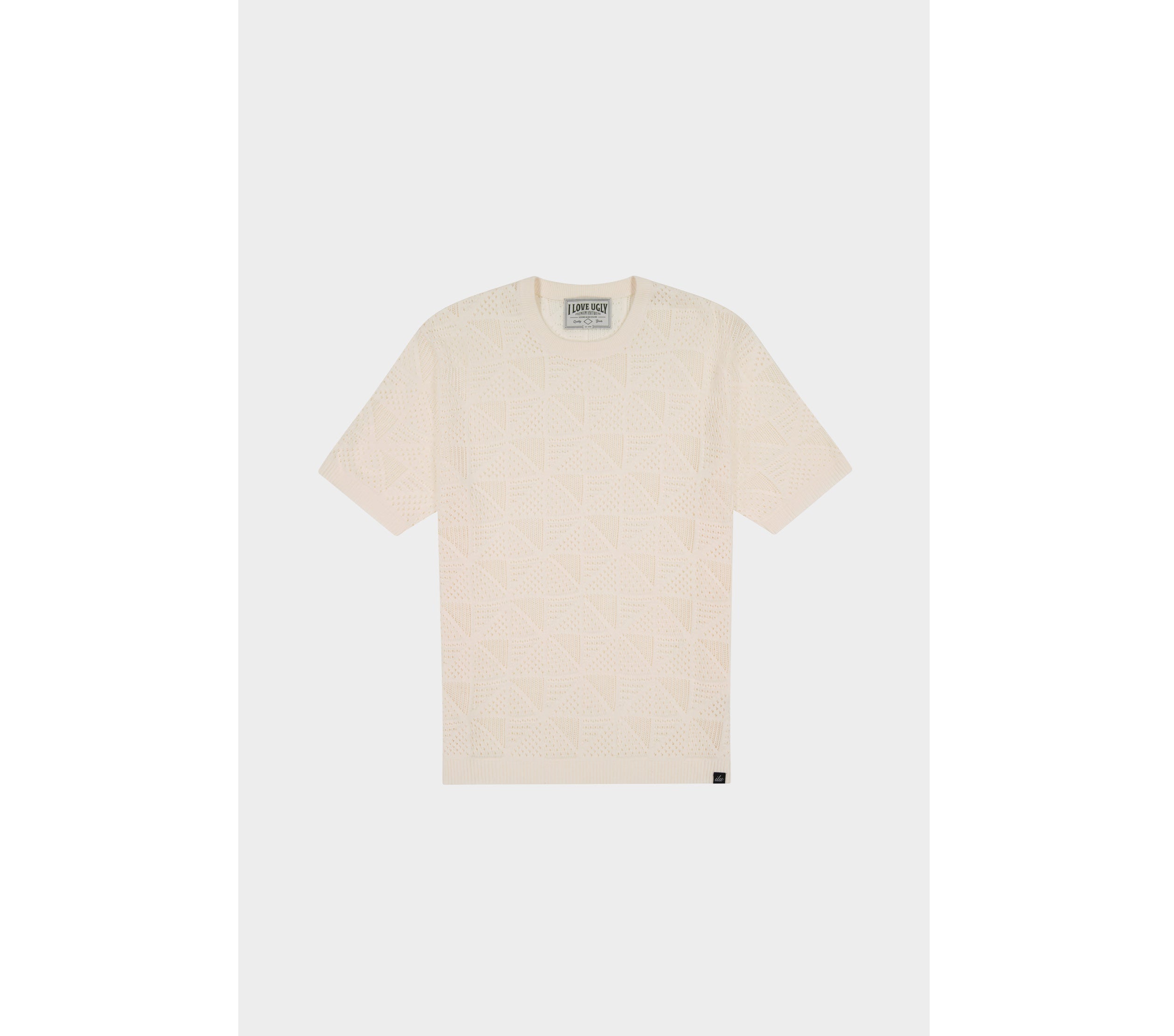 Textured Knit Tee - Off White